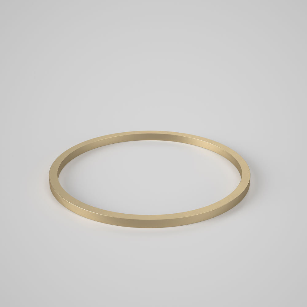 Caroma Liano II 400mm Round Basin Dress Ring – PVD Brushed Brass