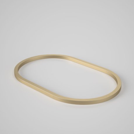 Caroma Liano II 530mm Pill Basin Dress Ring – PVD Brushed Brass