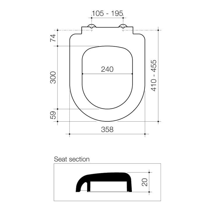 Stylus Basis Toilet Seat