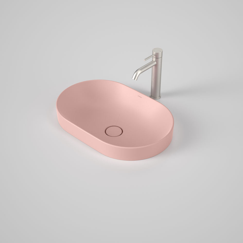 Caroma Liano II 530mm Pill Inset Basin – Matte Pink (Special Order)