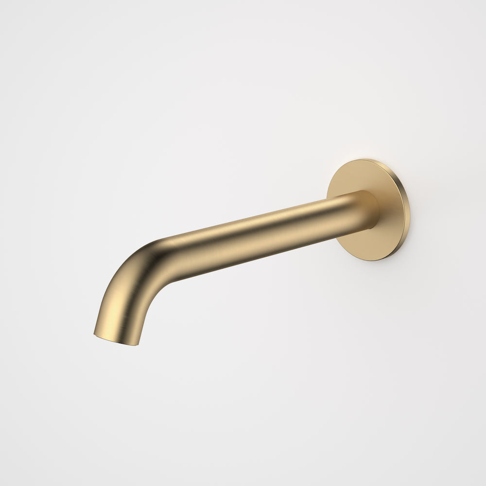 Caroma Liano II 210mm Basin / Bath Outlet - Round - Brushed Brass Lead Free