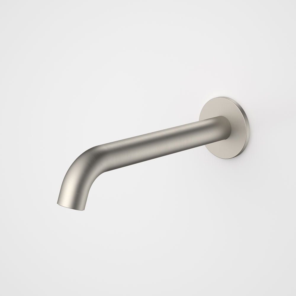Caroma Liano II 210mm Basin / Bath Outlet Round Brushed Nickel Lead Free