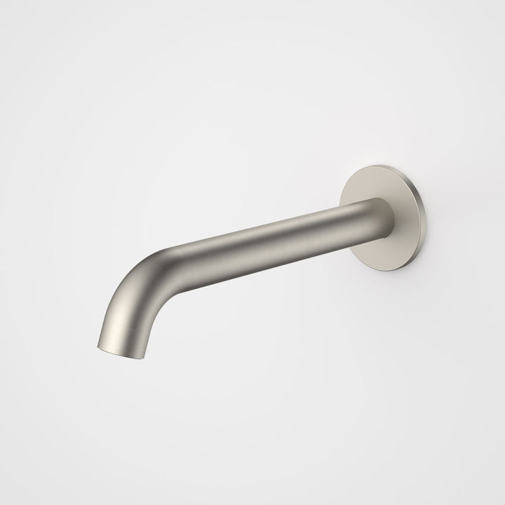 Caroma Liano II 210mm Basin / Bath Outlet Round Brushed Nickel Lead Free