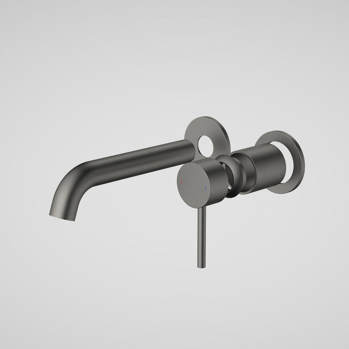 Caroma Liano II 175mm Wall Basin / Bath Trim Kit - 2 x Round Cover Plates Gunmetal Lead Free