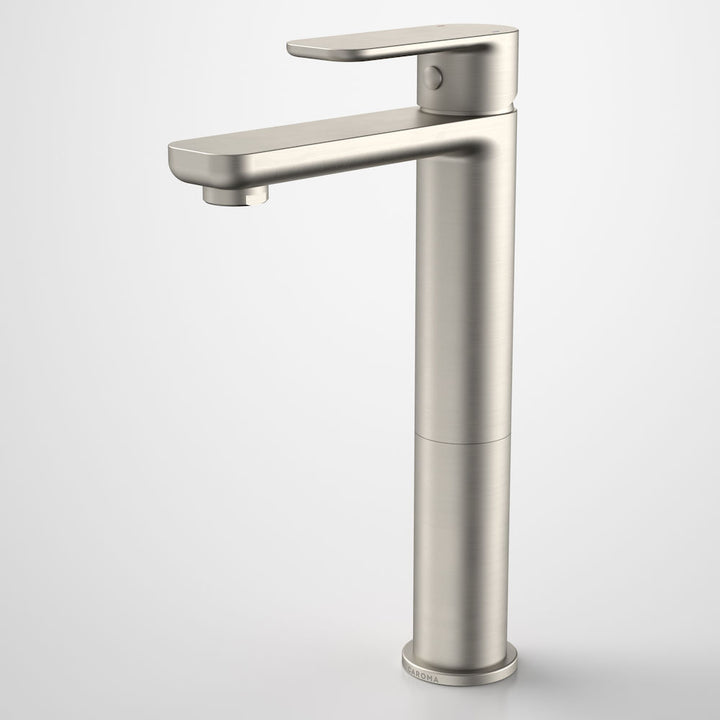 Caroma Luna Tower Basin Mixer Brushed Nickel Lead Free