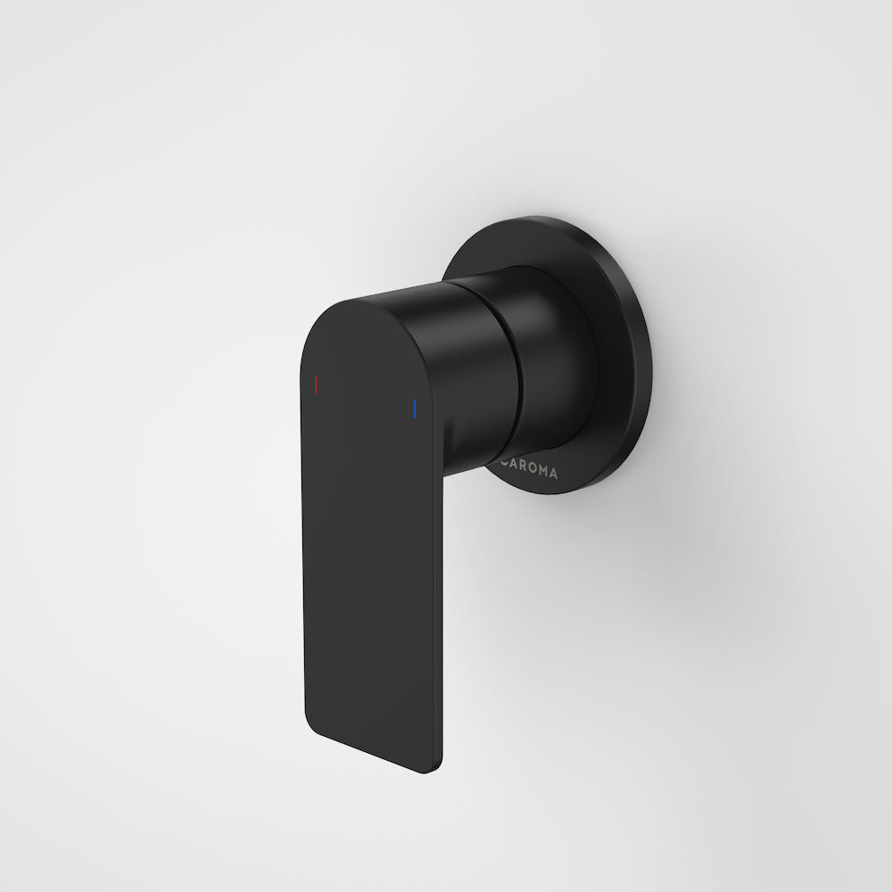 Caroma Urbane II Bath / Shower Mixer - Round Cover Plate - Matte Black