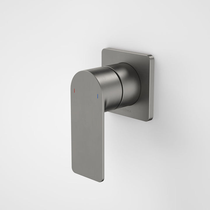Caroma Urbane II Bath / Shower Mixer - Square Cover Plate - Gunmetal