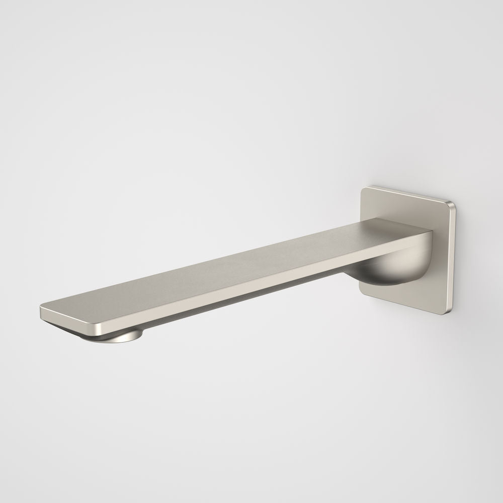 Caroma Urbane II 220mm Basin / Bath Outlet - Square Cover Plate - Brushed Nickel