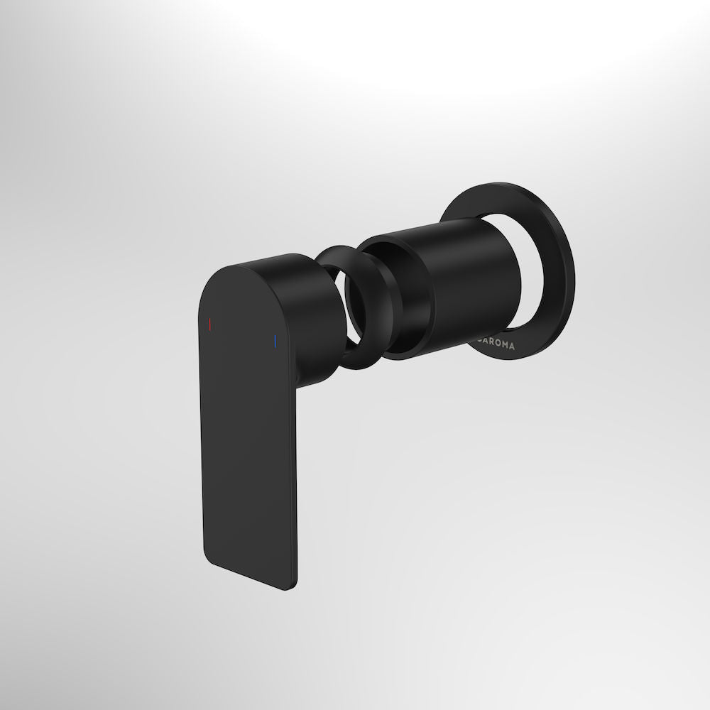 Caroma Urbane II Bath / Shower Trim Kit - Round Cover Plate - Matte Black