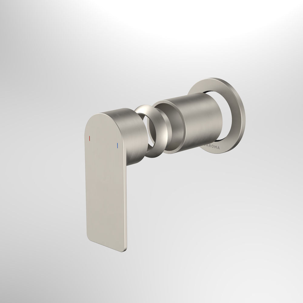 Caroma Urbane II Bath / Shower Trim Kit - Round Cover Plate - Brushed Nickel