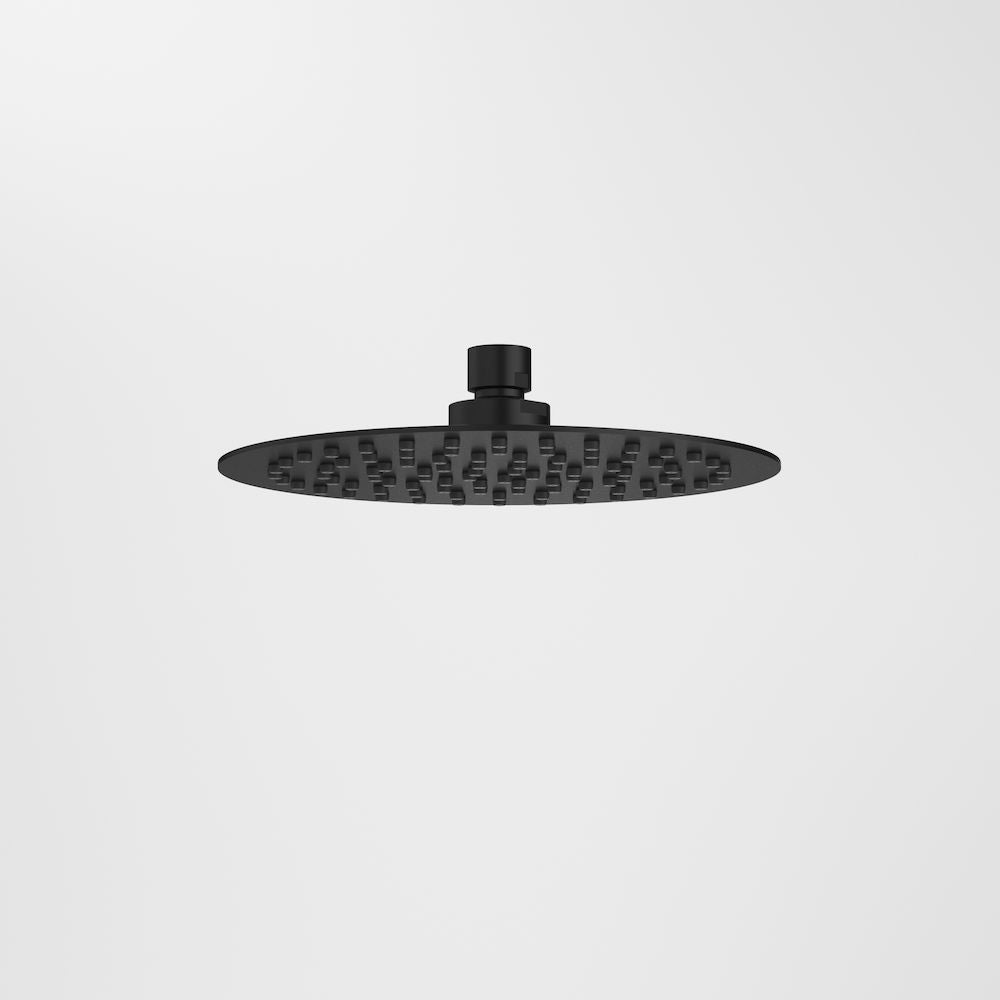 Caroma Urbane II 200mm Round Rain Shower (4 Star) - Matte Black