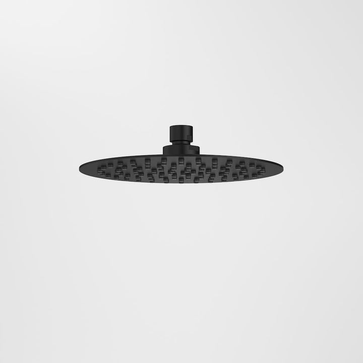 Caroma Urbane II 200mm Round Rain Shower (4 Star) - Matte Black