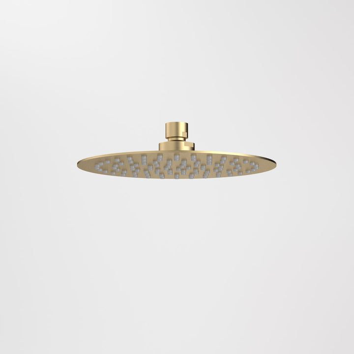 Caroma Urbane II 200mm Round Rain Shower (4 Star) - Brushed Brass