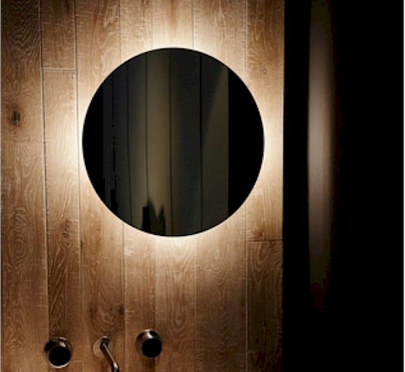 Backlit Round Mirror With Warm Light 900mmØ 79Watts - Includes Mirror Demister