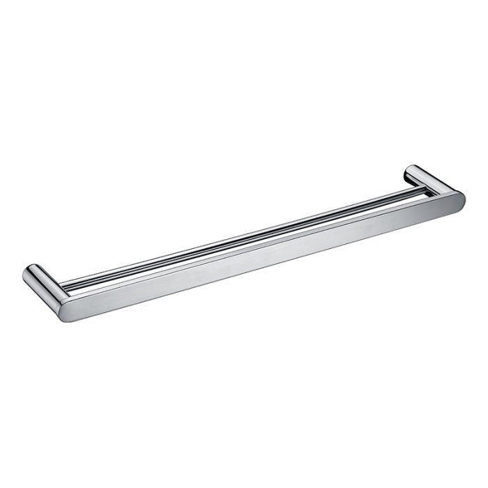 Bad Und Kuche SS Rund Double Towel Rail 800mm Brushed Nickel