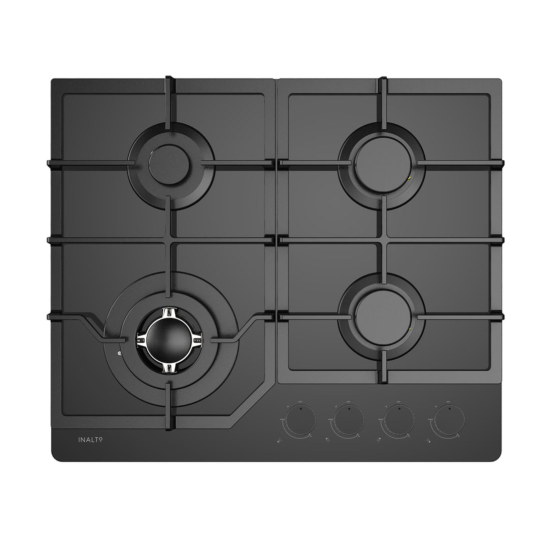 Inalto ICGG604W 60cm Gas on Glass Cooktop