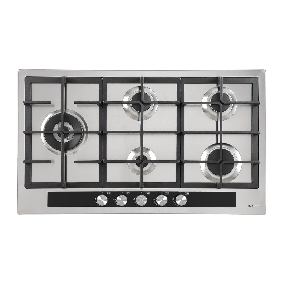 Inalto ICG905W 90cm Gas Cooktop with Wok Burner