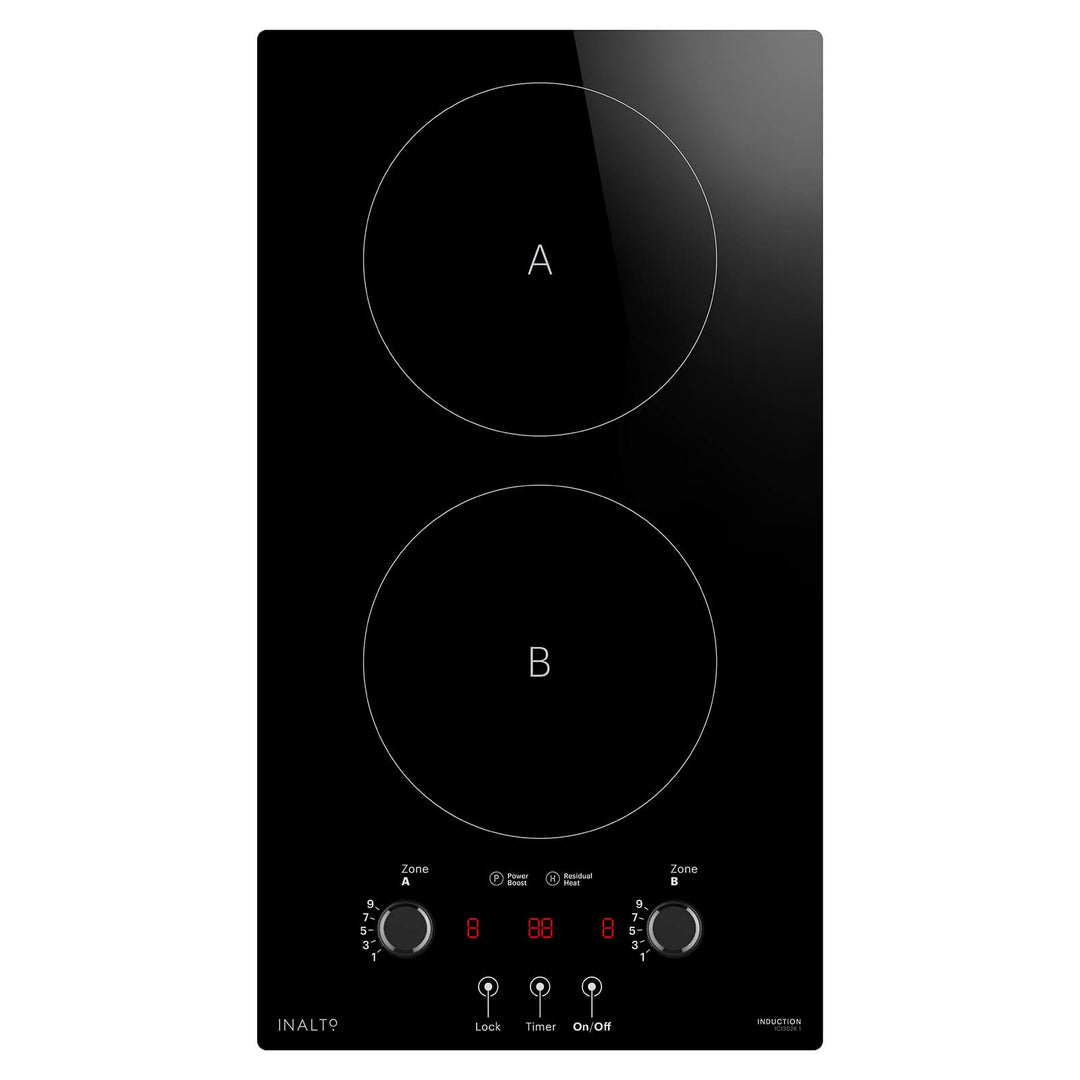 Inalto ICI302K.1 30cm Induction Cooktop, Knob Control