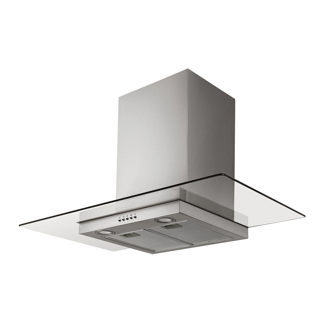 Inalto IRGF90S 90cm Flat Glass Canopy Rangehood