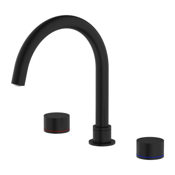 Nero Kara Bath Set Matte Black