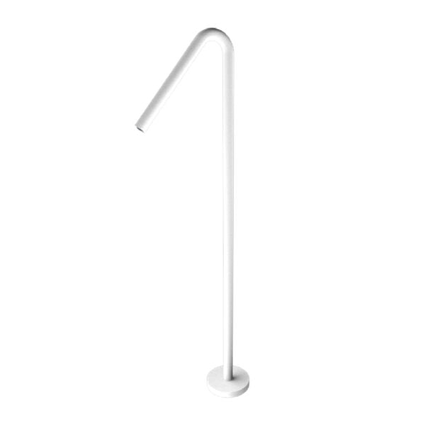 Nero Mecca Floor Standing Bath Spout Only Matte White