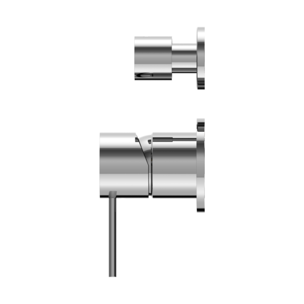 Nero Mecca Shower Mixer With Divertor Separate Back Plate Chrome