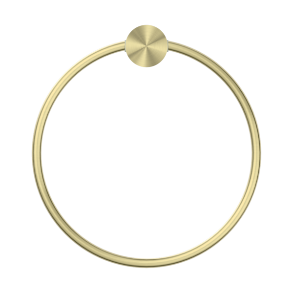 Nero Opal Towel Ring Brushed Gold