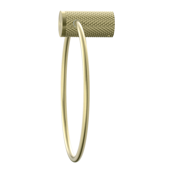 Nero Opal Towel Ring Brushed Gold