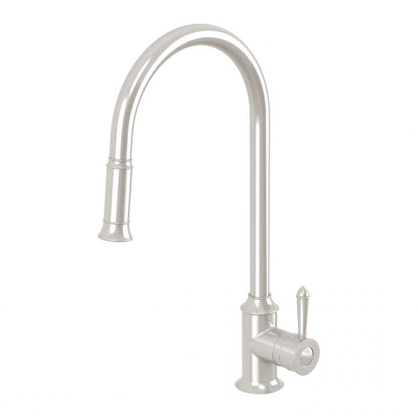 Phoenix Nostalgia Pull Out Sink Mixer Brushed Nickel Lead Free