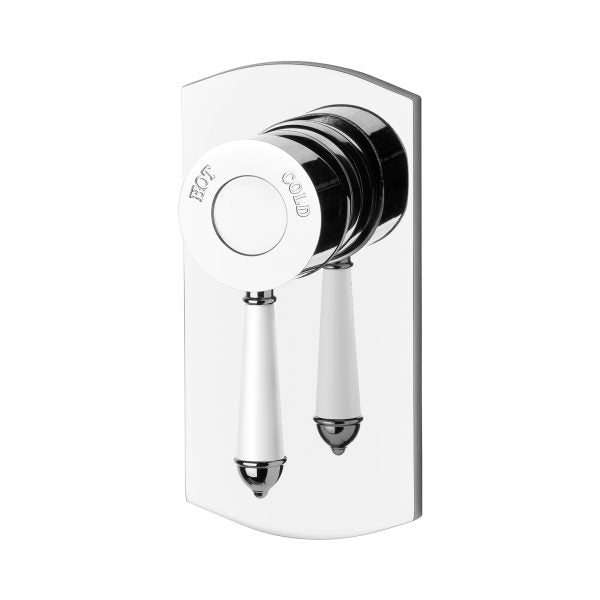 Phoenix Nostalgia Shower / Wall Mixer Chrome / Natural White