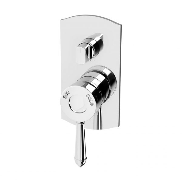 Phoenix Nostalgia Shower / Bath Diverter Mixer Chrome