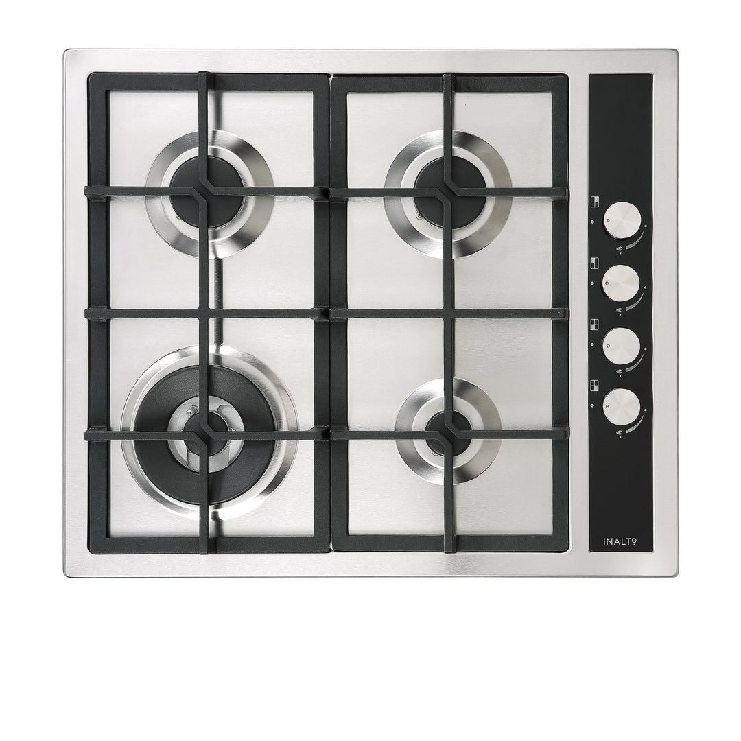Inalto ICGW60S 60cm Gas Cooktop with Wok Burner