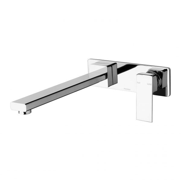 Phoenix Radii Wall Bath Mixer Set 280mm Chrome
