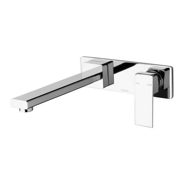 Phoenix Radii Wall Bath Mixer Set 230mm Chrome
