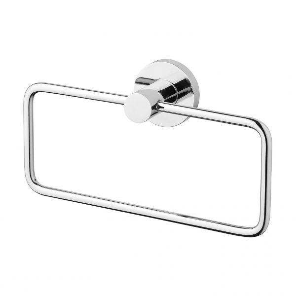 Phoenix Radii Hand Towel Holder Round Plate Chrome