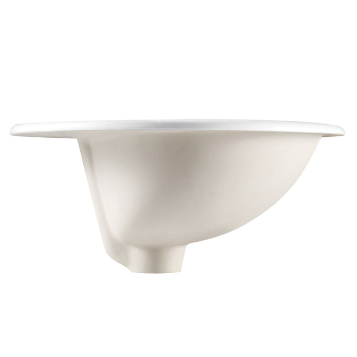 Fienza Lacy Drop In Basin White Ceramic 1 Tap Hole 550 x 470 x 200mm
