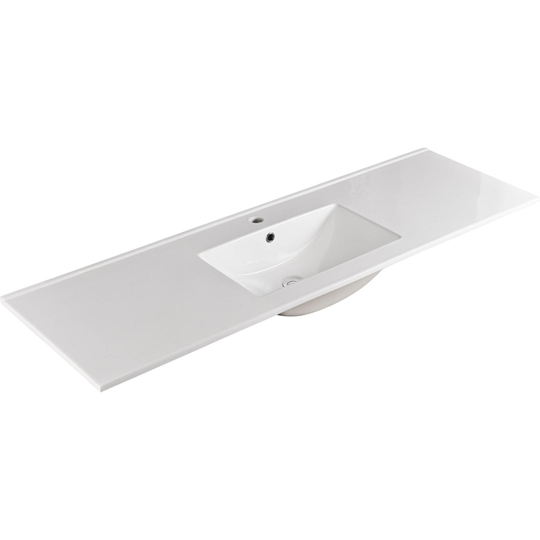Fienza Dolce Ceramic Top 1500mm x 460mm Single Bowl 1 Tap Hole