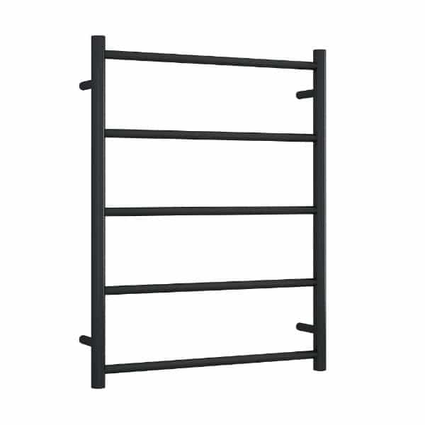 Thermorail Unheated Straight/Round Ladder 630x800x122mm 5 Bars - Matt Black