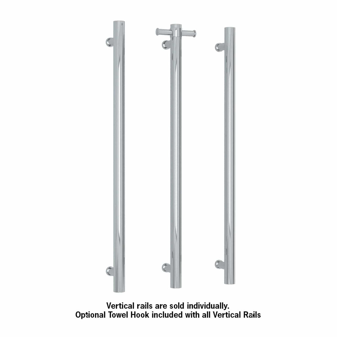 Thermorail Straight/Round 12Volt Vertical Bar 900x142x100mm 30Watts With Optional Hook