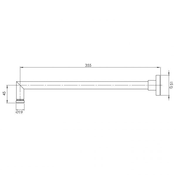 Phoenix Vivid Shower Arm Chrome