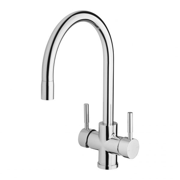Phoenix Vivid Filtered Sink Mixer 220mm Gooseneck with Filters Chrome