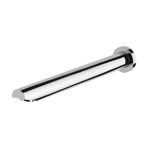 Phoenix Vivid Wall Bath Outlet 32 x 300mm Angled Brushed Nickel