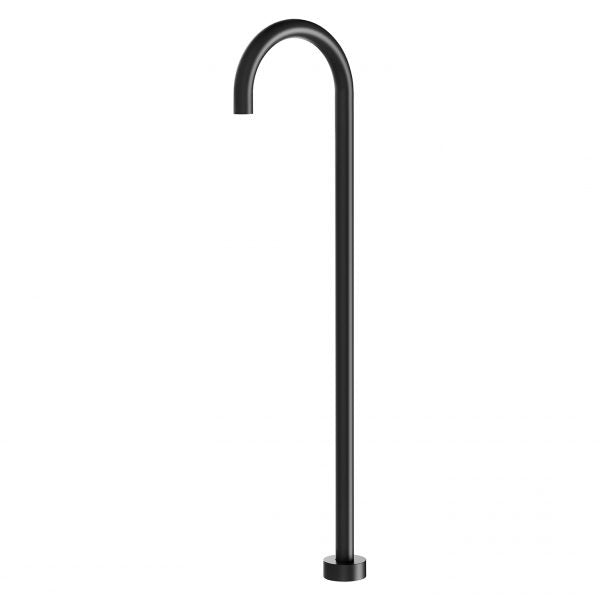 Phoenix Vivid Floor Mounted Bath Outlet 940mm Matte Black