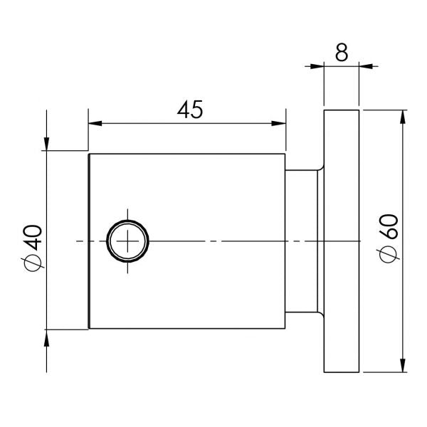 Phoenix Vivid Pin Lever Wall Top Assemblies Chrome