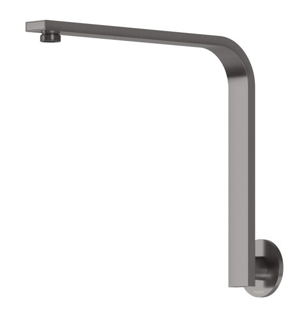 Phoenix Vivid Slimline High-Rise Shower Arm Round Plate Brushed Carbon