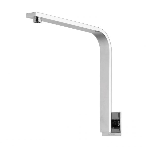 Phoenix Vivid Slimline High-Rise Shower Arm Square Plate Chrome