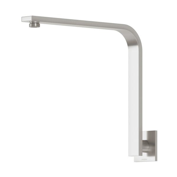 Phoenix Vivid Slimline High-Rise Shower Arm Square Plate Brushed Nickel