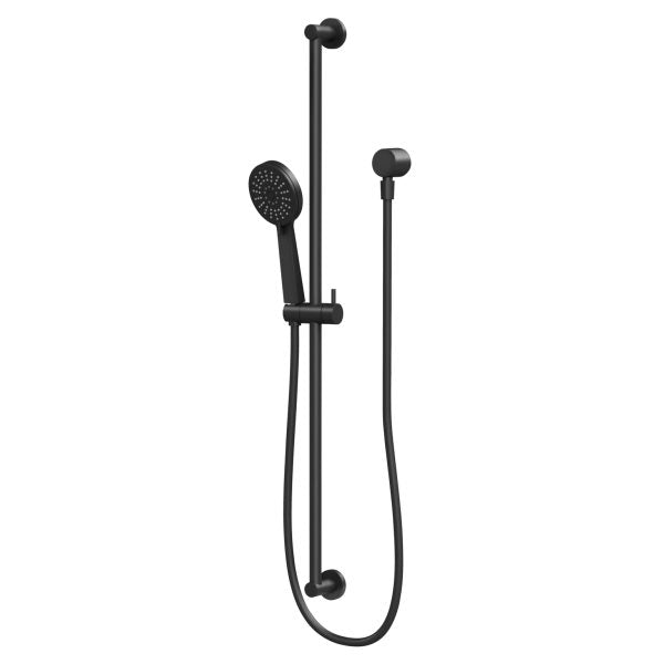 Phoenix Vivid Slimline Extended Rail Shower Matte Black