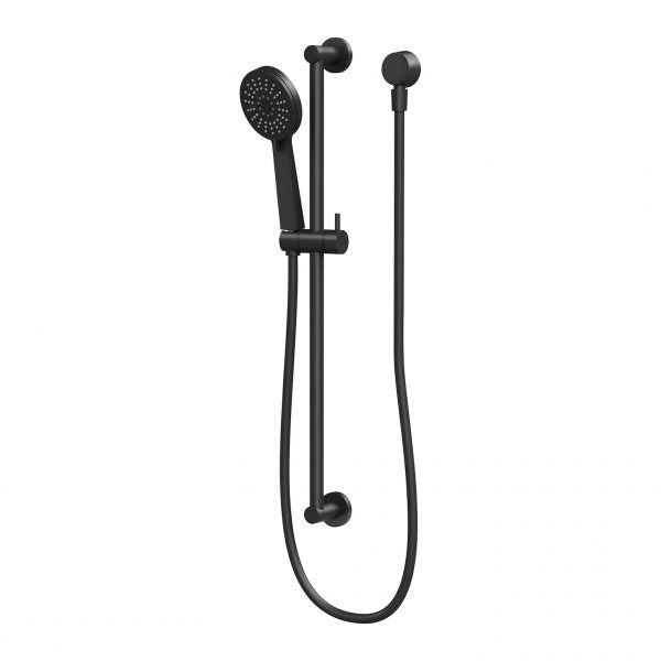 Phoenix Vivid Slimline Rail Shower Matte Black