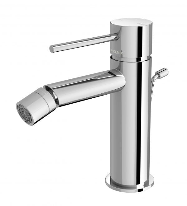 Phoenix Vivid Slimline Bidet Mixer with Pop-Up Waste Chrome